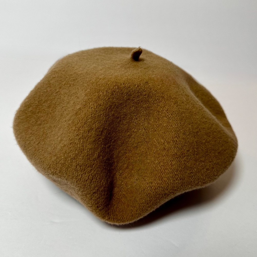 Classic Wool Beret in Camel Brown | Timeless French-Inspired Style